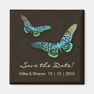 Salon Spa Butterfly Magnet Bruin Geel