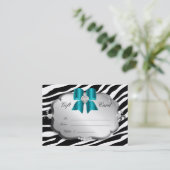 Salon Spa Cadeaukaart Valentijns Silver Blue Kortingskaartje (Staand voorkant)