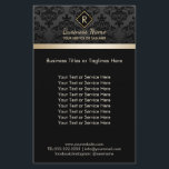 Salon SPA Damask Monogram Elegant Black & Gold Flyer<br><div class="desc">Salon SPA Damask Monogram Elegant Black & Gold Brochures.</div>
