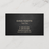 Salon & Spa Elegant Gold Lotus Flower Logo Modern Visitekaartje (Achterkant)