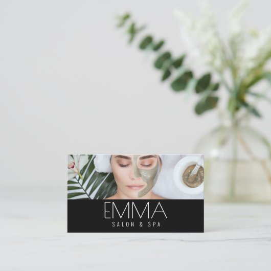 Salon & Spa Esthetician Visitekaartje (Staand voorkant)