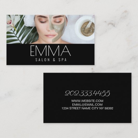 Salon & Spa Esthetician Visitekaartje (Voorkant / Achterkant)