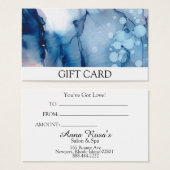 *~* Salon & Spa Event Feminine Chic Artistic Visitekaartje (Voorkant /achterkant)