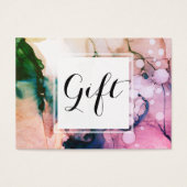 *~* Salon & Spa Feminine Chic Abstract Artistic Visitekaartje (Voorkant)