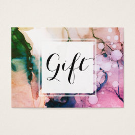 *~* Salon & Spa Feminine Chic Abstract Artistic Visitekaartje