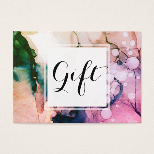 *~* Salon & Spa Feminine Chic Abstract Artistic Visitekaartje (Voorkant)