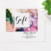 *~* Salon & Spa Feminine Chic Abstract Artistic Visitekaartje (Bureau)