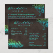 Salon Spa Floral Briefkaart Brochure (Voorkant / Achterkant)