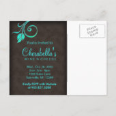 Salon Spa Floral Briefkaart Invitation BGB (Achterkant)