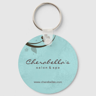 Salon Spa Floral Sleutelhanger Gift waterblauw