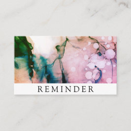 *~* Salon & Spa Fuschia Chic Abstract Artistic Afsprakenkaartje