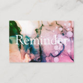 ** Salon & Spa Fuschia Chic Abstract Artistiek Afsprakenkaartje (Voorkant)