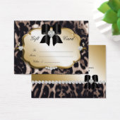 Salon Spa Gift Kaart Valentijn Leopard Gold Black (Bureau)