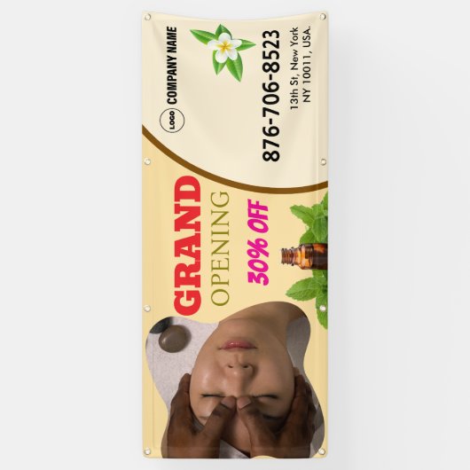 Salon & Spa Grand Opening Banner (Verticaal)