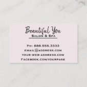 *~* Salon Spa Hair Nails Lashes Waterverf Visitekaartje (Achterkant)