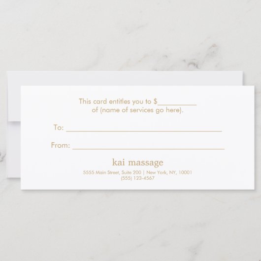 Salon Spa Lotus Floral Cadeaubon (Achterkant)