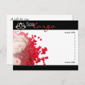 Salon Spa Massage - Blank Briefkaart (Voorkant / Achterkant)