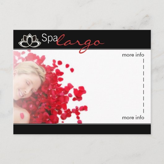 Salon Spa Massage - Blank Briefkaart (Voorkant)