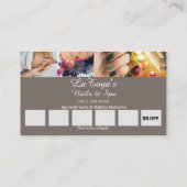 Salon/Spa/Nails Loyaliteit Kaart Sjabloon Visitekaartje (Achterkant)