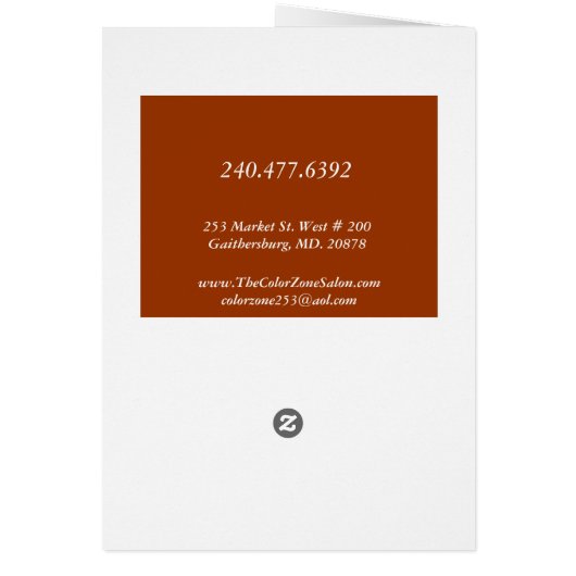 SALON/ SPA PRIJSLIJST MODERN STIJL (Achterkant)