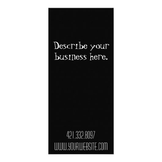 Salon & Spa rackkaart,... Reclamekaart (Achterkant)