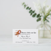 Salon/Spa/Schoonheidsdiva Visitekaartjes (Staand voorkant)