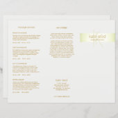 Salon Spa Service Price Menu Trivoudig Lime Green (Voorkant / Achterkant)