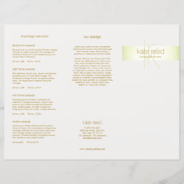 Salon Spa Service Price Menu Trivoudig Lime Green