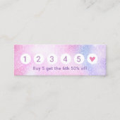 Salon Spa Unicorn Ombre Glitter 6 Punch Loyalty (Voorkant)