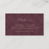 Salon Spa-Visitekaartje met rode rode vogel Visitekaartje (Achterkant)