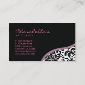 Salon Spa Visitekaartje Roze lippen (Achterkant)