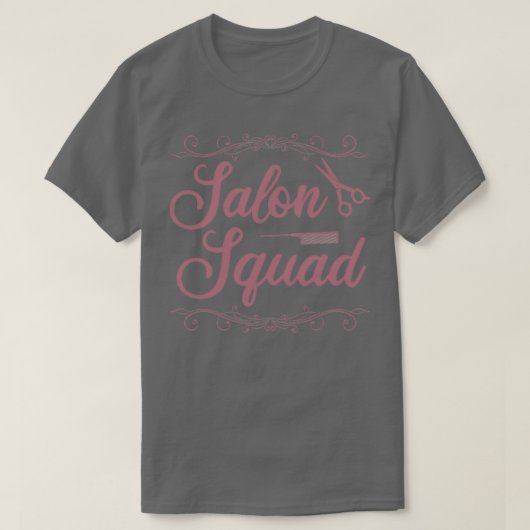 Salon Squad Barber Haarstylist T-shirt (Design voorkant)