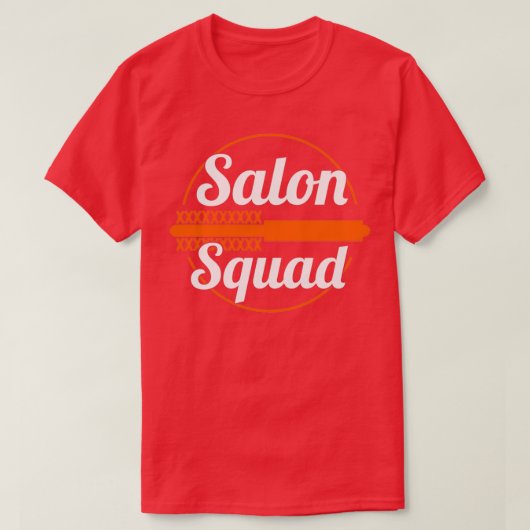 Salon Squad Stylist Hair Dresser Scissors T-shirt (Design voorkant)