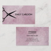 Salon Stijlvolle Grunge Visitekaartje (Voorkant / Achterkant)