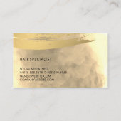 Salon Stylist/Gold Bored Visitekaartje (Achterkant)