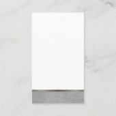 Salon Stylist / Modern Glamor Glitter / Monogram Visitekaartje (Achterkant)