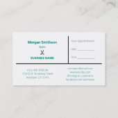 Salon Stylist of Barber Modern Afsprakenkaartje (Achterkant)