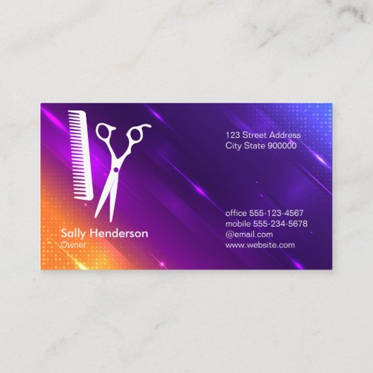 Salon Tools | Modern stijlvol Visitekaartje (Achterkant)