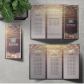 Salon Tri-Fold Brochures Hood Floral String Lights