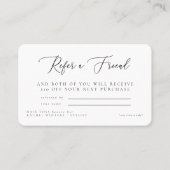 Salon Verwijs een Korting van de Naam van de Vrien Visitekaartje (Voorkant)