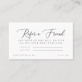 Salon Verwijs een vriend korting Visitekaartje (Voorkant)