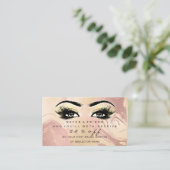 Salon Verwijzing Kaart Marble Make-up Lashes Exten (Staand voorkant)