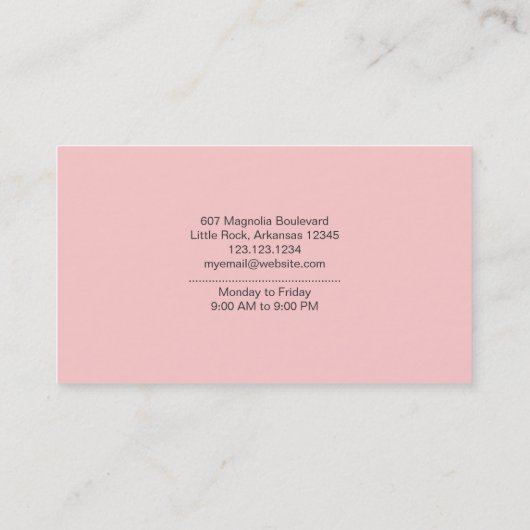 Salon Visitekaartje (Achterkant)