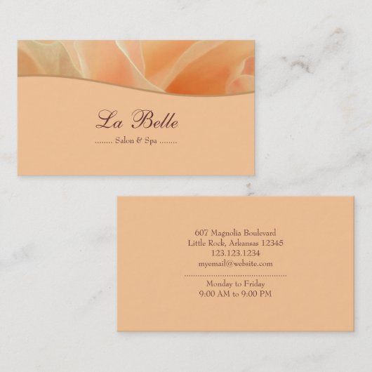 Salon Visitekaartje (Voorkant / Achterkant)