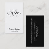 Salon Visitekaartje (Voorkant / Achterkant)