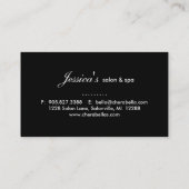 Salon Visitekaartje Butterfly Vrouw Colorful (Achterkant)