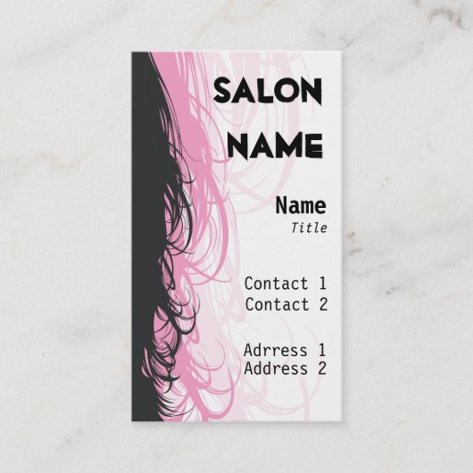 Salon Visitekaartje - Gepersonaliseerd (Voorkant)