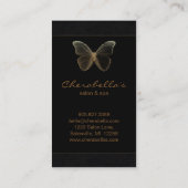 Salon Visitekaartje Spa Butterfly Gold (Achterkant)