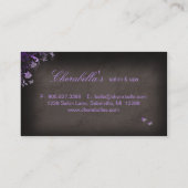 Salon Visitekaartje Spa Butterfly Paars (Achterkant)