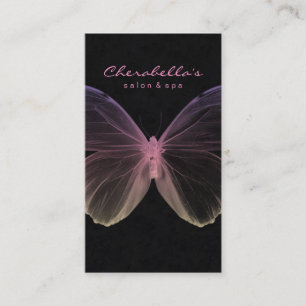 Salon Visitekaartje Spa Butterfly Roze Paars